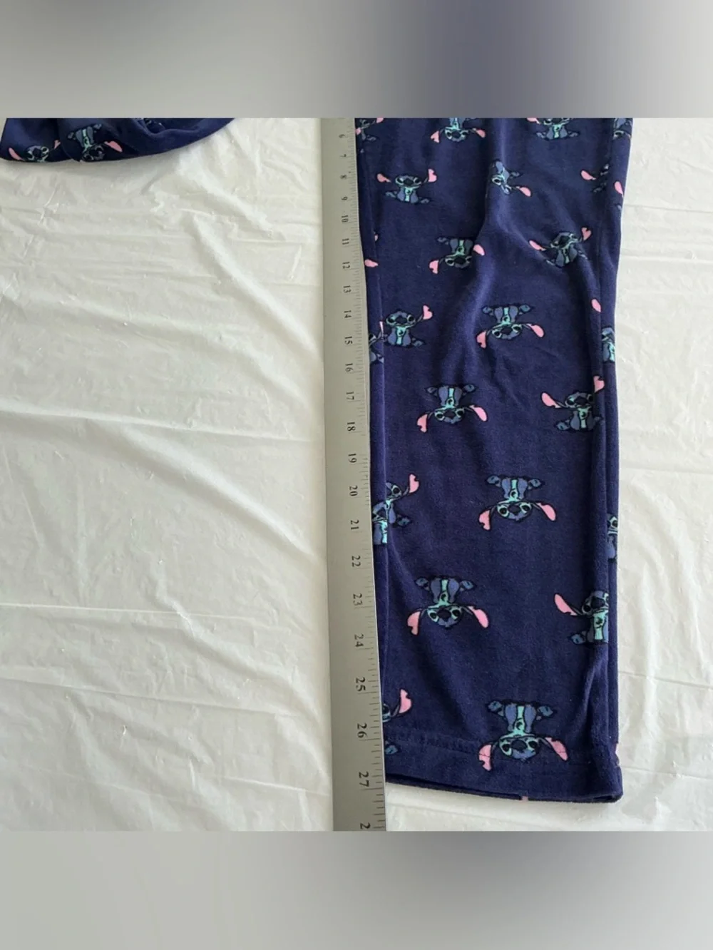 Disney Stitch Blue Pajama Pants Women’s Size Small 4-6 Lounge Sleepwear - Picture 4 of 7